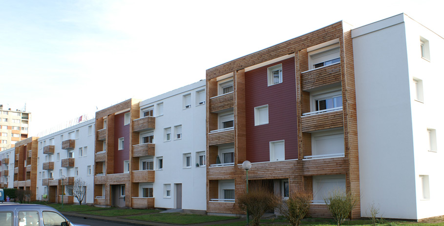 Isolation extérieure HLM
